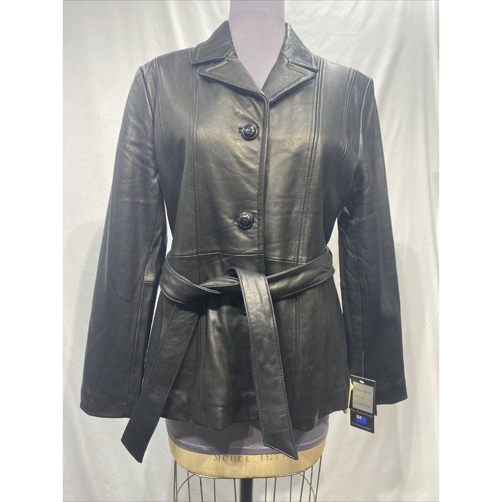 black leather jacket (32578)